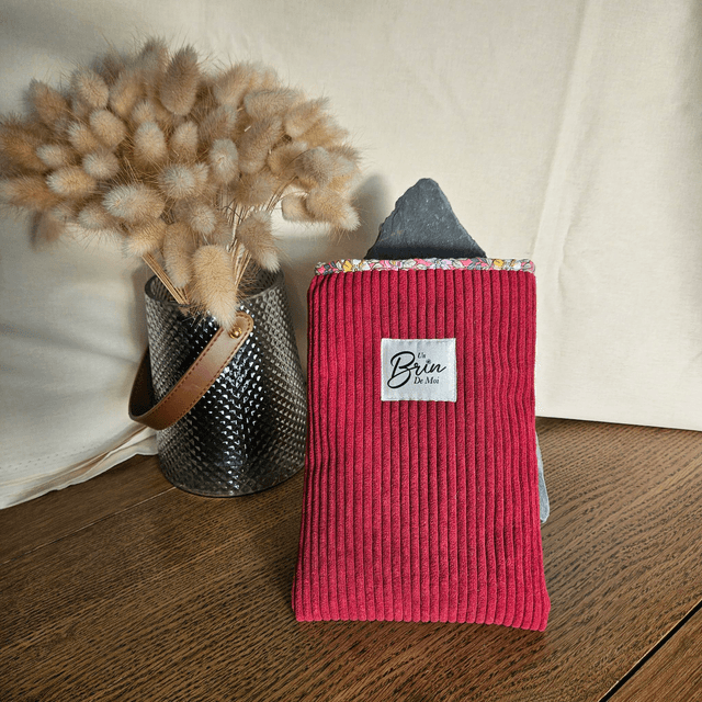 Housse de livre framboise format Poche